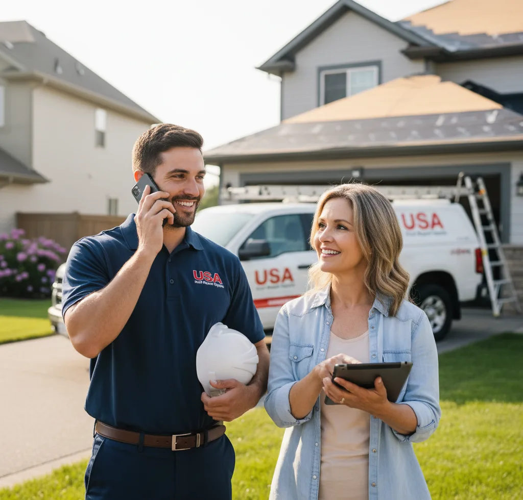 USA Roof Repair Experts customer support in Bovina